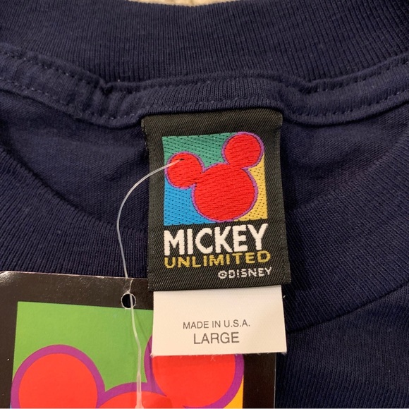 Donald Duck Washington Dark Blue T-Shirt Mens Size L Velva Sheen Single Stitch - Picture 5 of 7